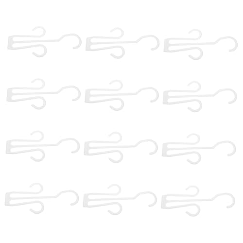 STOBAZA 12pcs Plastic Shoe Display Hooks Versatile Drying Rack for Slippers Sneakers and Boots for Balcony Bathroom and Dressing Room Organization