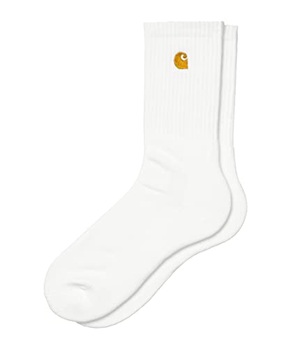 White Chase Crew Socks by Carhartt WIP