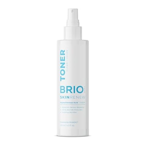 BRIOTECH Skin Renew Toner, Hypochlorous Acid Spray Topical Skin Spray for Face and Skin, Minimize Appearance of Blemishes, Soothing Mist for Redness & Bumps, Skin Care Stocking Stuffer, 4 fl oz Cover