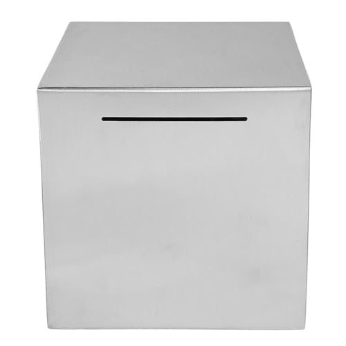 Boîte à économies compacte avec fente de dépôt unique en acier pour maison et bureau