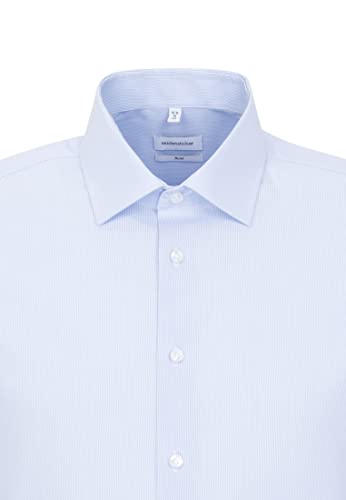Seidensticker Zakelijk hemd - slim fit - strijkvrij - kent kraag - lange mouwen - 100% katoen - Image 5