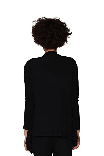 Image of LA CERA Women's Open Front Casual Long Sleeve Knit Classic Sweaters Comfortable Brushed Cascase Cardigan