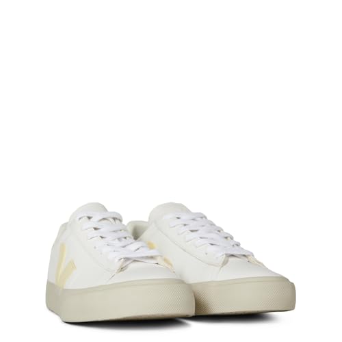 Image of Veja Women Campo Sneakers White - Sun - Peach 7 US