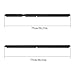 Door Seal Strip for Jeep for Grand for Cherokee II WJ WG 1998-2005 Window Weather Strip Belt 55135879AF Trim Door Glass Waterproof Sealing Strips
