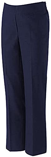 MOLLY MALOU Pantalones de uniforme escolar para niñas de regreso a la escuela Reino Unido con cintura media elástica