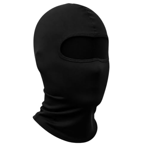 Touca Balaclava Ninja Preta Térmica, Proteção UV 50, para Ciclismo, Moto e Airsoft, Proteção contra Frio, Sol e Vento