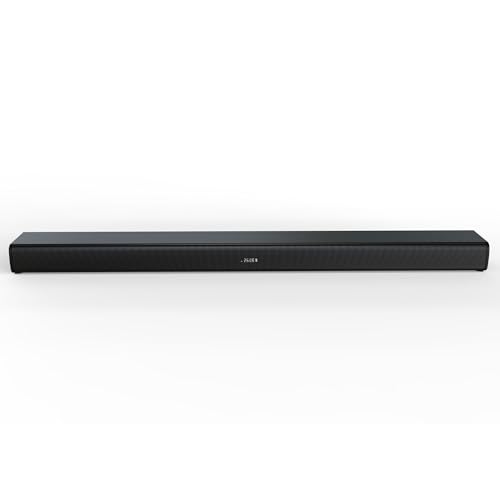 Hye Soundbar Bluetooth 2.0 Canali Per Tv, 60 W Compact Black Sound Bar Con Hdmi, Usb, Aux, Telecomando - Sistema Audio Wireless Con Bassi Profondi, Design Sottile - Ideale Per La Tua Televisione - 5