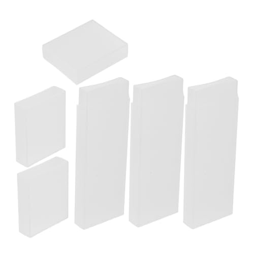 Abaodam Estuche para Raspador de Lengua 3 Unidades Blanco Caja Ligera y Lavable para Almacenamiento y Viaje Soporte Compacto para Raspadores de Limpieza Lingual Portátil