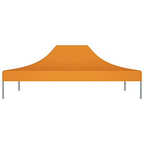 Auvent de Remplacement Supérieur 600D Oxford PVC Enduit UVS, Toit de Tente de Fête Résistant à l'eau (Orange #55)