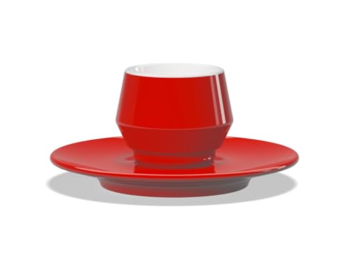 Taza Cappuccino CLUB HOUSE 205 ml porcelana doble pared miniatura 1