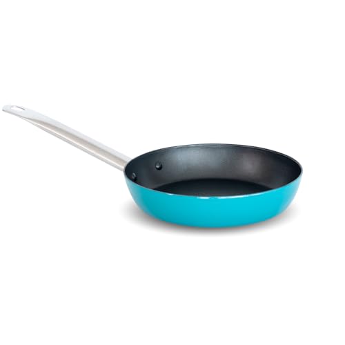 lätt Home Sartén Acero Vitrificado Antiadherente (28 cm, Turquesa), LT034