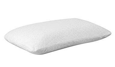Image of EMERALD PILLOW Polyester Memory Foam 55 Density Neck & Back Support Bed Sleeping Pillow with Removable Zip Cover (18'' x 27'' , White , King Size)