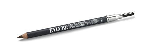 Eylure Brow Defining and Shading, Firm Pencil, Brow Crayon, Dual Ended, 20 Mid Brown