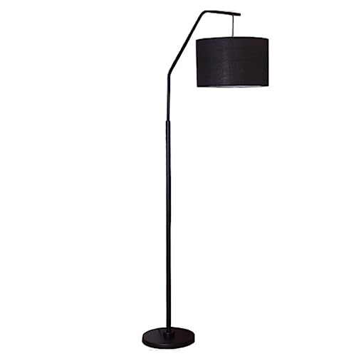 Lámpara de pie moderna en color negro para iluminar tu sala de estar y rincón de lectura