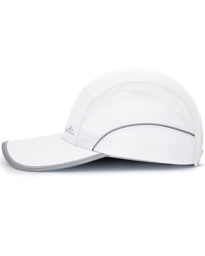 Image of GXCROR Quick-Dry Running Hat for Men & Women - UPF 50+ Breathable Mesh, Reflective Sports Cap for Outdoor, Hiking
