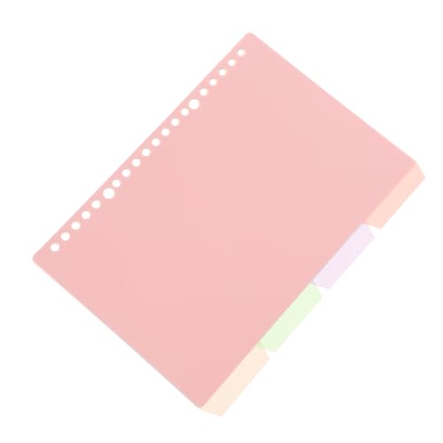 jojofuny キュートなパステルバインダー仕切り 4個入り インデックスカードセパレーター 美しいノートオーガナイザー用 学校用マルチフォルダーオーガナイザー