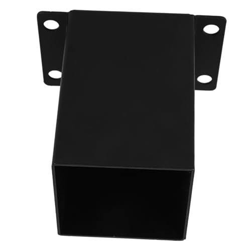 Tofficu Wood Pavilion Post Base Bracket Kit Black Support Brackets for Pergolas Gazebos and Outdoor Structures Easy Installation Resistant Enhanced Stability