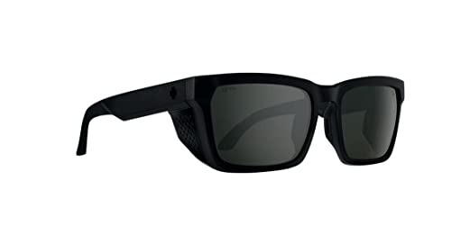 Spy Optic Helm Tech Sunglasses Matte Black with Happy Gray Green With Black Spectra Mirror Lens