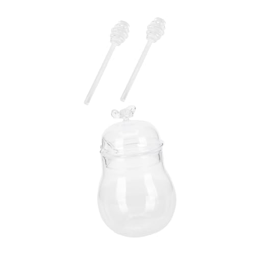 Alipis 1Set Compact Honey Jar with Mixing Sticks Each Transparent Storage Container for Home Bakery and Kitchen Use for Organizing and Displaying Honey