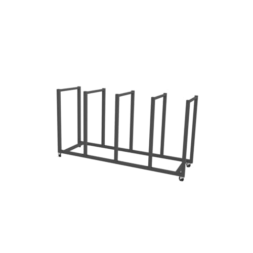 Support en carton pour bureau à domicile avec roues intégrées - 2