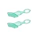 Brush-Baby Chewable Soft Toothbrush for Babies & Toddlers | Stage 2 First Teeth - Teething | Suitable from 10-36 Months | Gently Cleans Baby Teeth and soothes Sore Gums | Teal Colour, Pack of 2