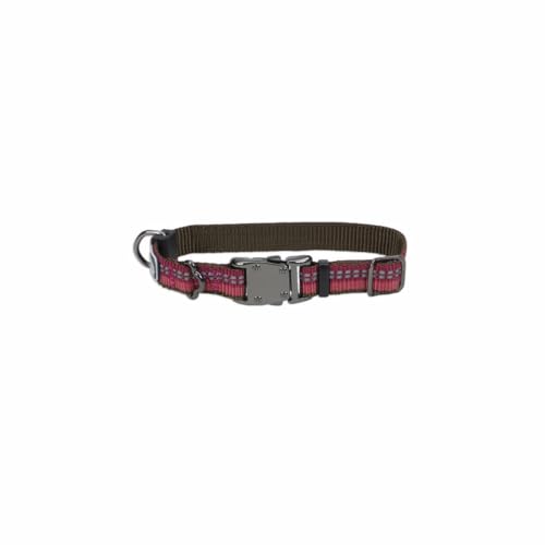 Coastal Pet K9 Explorer Reflective Adjustable Dog Collar - Comfortable Collar for The Outdoors - Durable, Lightweight Accessory with Side-Release Buckle - Berry, 5/8