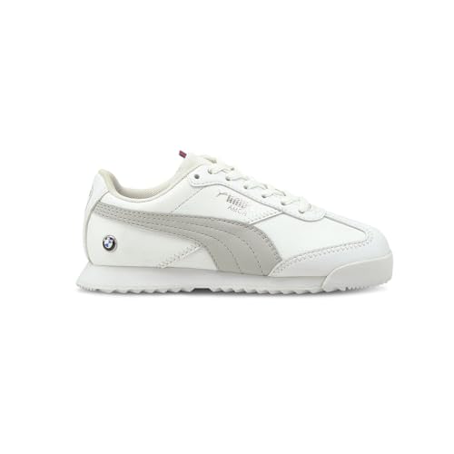 PUMA Kids Boys BMW MMS Roma Via Lace Up Sneakers Shoes Casual - White - Size 13 M