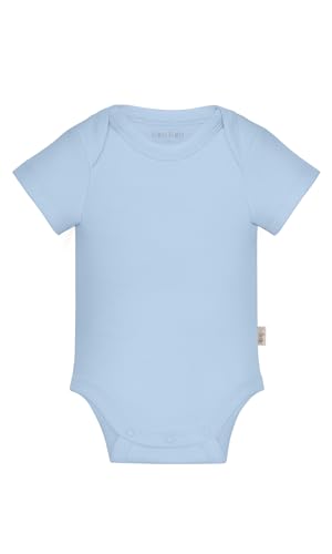 Image of KOH KOH Kids Short Sleeve Cotton Solid Lap Shoulder Baby Bodysuit