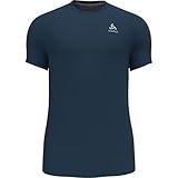 30 UV-Schutz Odlo Herren T-shirt Crew Neck S/S F-dry T Shirt, Blue Wing Teal, 3XL EU