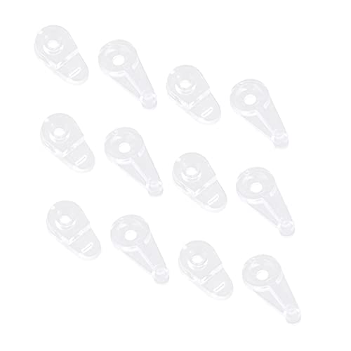 LIFKOME 50pcs Glass Buckle Fixing Clips *16 Plastic Screws Home Mirror Mounting Clamp