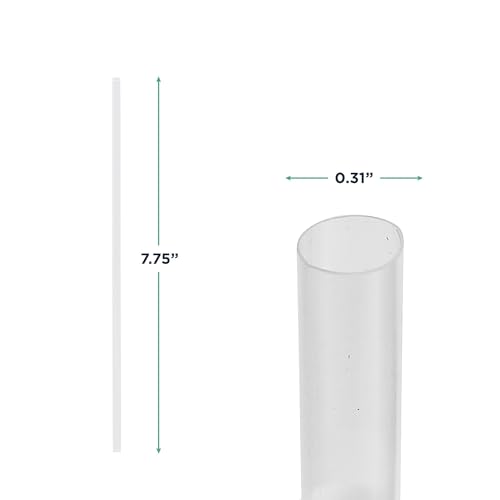 Eco-Products Compostable Paper Wrapped Plastic Straws, 7.75" Long, 8mm Diameter, Case of 9600, Clear Disposable Plant Based PLA Plastic, Standard Sized Drinking Straws, ASTM Compliant, BPI-Certified by ECO PRODUCTS - Image 2