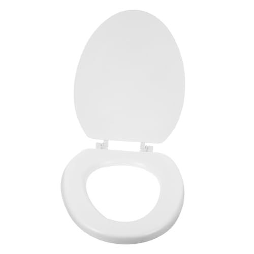 Abaodam 発泡素材 軽量 トイレ便座カバー 取り付け簡単 静音ク 交換用バスルーム便座 ホーム用 シンプルデザイン