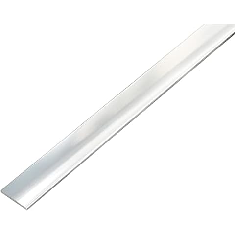 Albert's Perfil Lleno Plano Autoadhesivo Aluminio Cromado 1000x30x2mm Cover