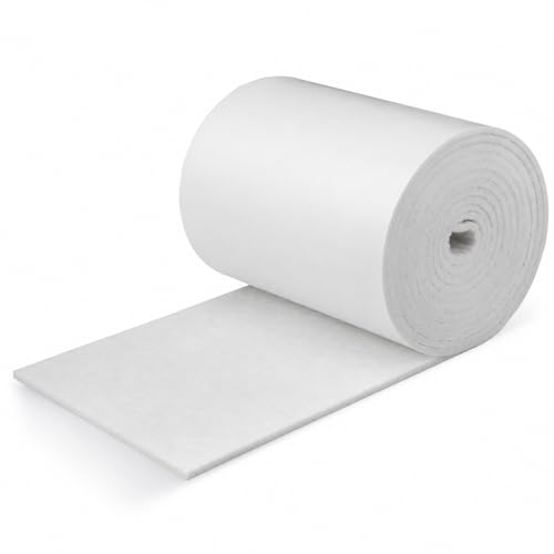 Jecery Adhesive Felt Roll, 1/8" X 6" X 2.5 Yard, White