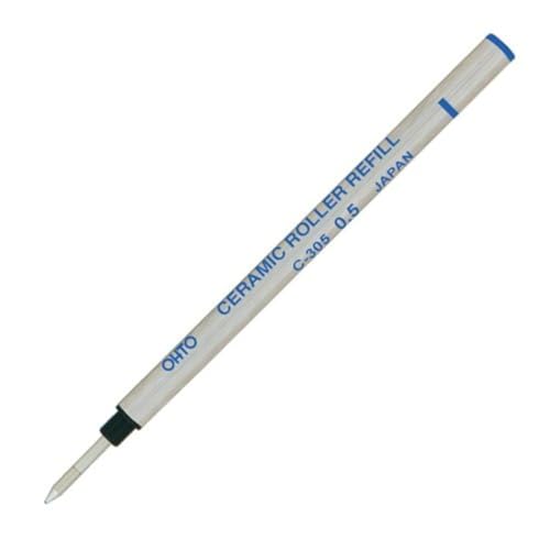 Ohto C-305P encre roller bleu 0.5mm pointe céramique anti-bavure
