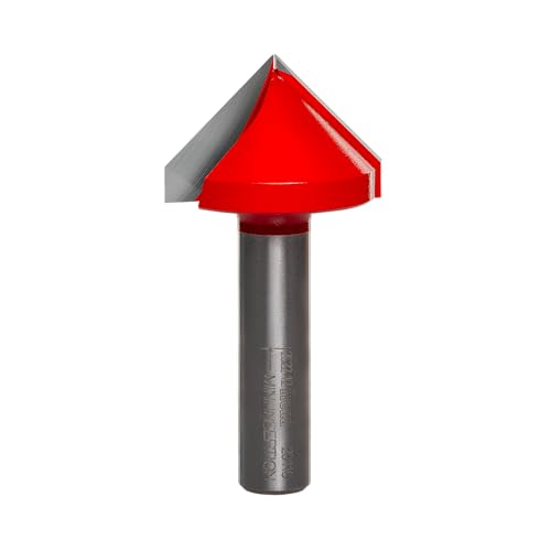 Freud 20-116: 1-1/2" (Dia.) 90° V Grooving Bit with 1/2" shank, 3" overall length