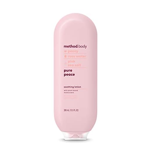 Method Daily Lotion, Pure Peace, Plant-Based Moisturizer for 24 Hours of Hydration, 13.5 fl oz (Pack of 1)