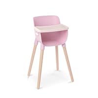 LullaBaby Pink Toy High Chair for Baby Dolls – Pretend Play High Chair Accessory, Easy Assembly, Removable Food Tray, Fits Most 36cm Toy Dolls, Playset for ages 3+