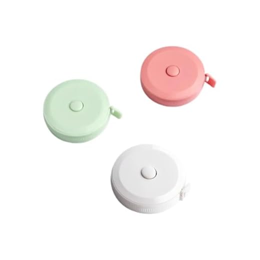 3PCS Mini Retractable Tape Measure Flexible, Pocket Size, Dual Sided, Tailor Measuring Tapes for Body Measurement Weight Loss Cloth Knitting Craft