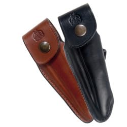 Shaped leather sheath for Laguiole - Black direct from France
