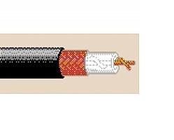 8254 RG62/U Computer & Instrumentation Coax Cable 22 AWG Solid Copper-Clad Steel Overall BC Braid 95% for 93 Ohm JAN-C-17A - Black Belden (75FT)