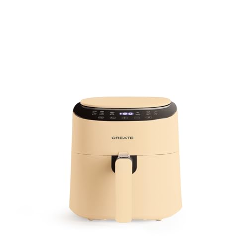 CREATE/FRYER AIR PRO COMPACT/Friteuse sans huile 3,5L Sable / 8 Programmes, facile à nettoyer, pratique, système de sécurité d'arrêt automatique, 1300W