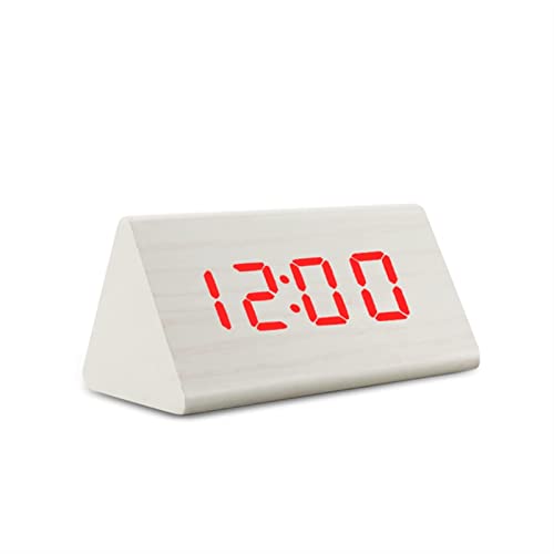 Horloge numérique design classique effet bois affichage LED XXZ