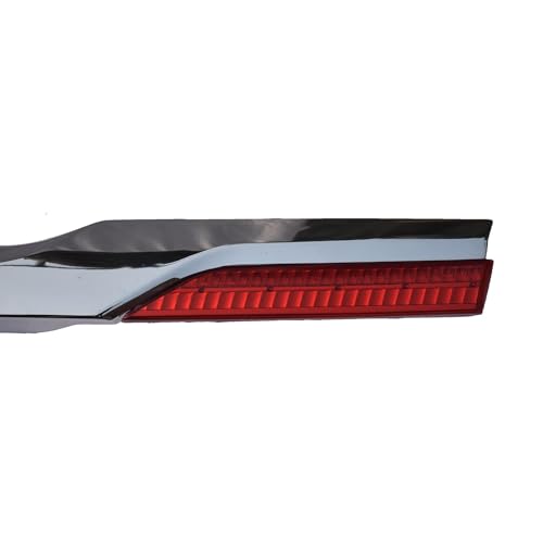 Vansh Trade INNOVA Back Dicky Tail Rear Number Plate Chrome Garnish with Reflector Light for INNOVA Type -4