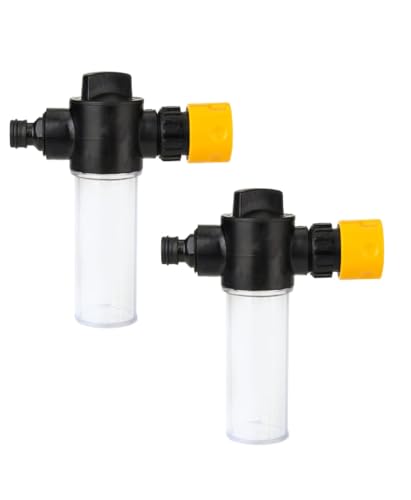 車の泡洗浄ガン 洗車 フォームガン 車の泡洗浄ガン 泡噴霧器 フォームガンホースに簡単装着 強力泡洗浄機 楽々洗浄 シャワーノズル 洗車用ホース 洗車グッズ 15.6cm (2PCS)