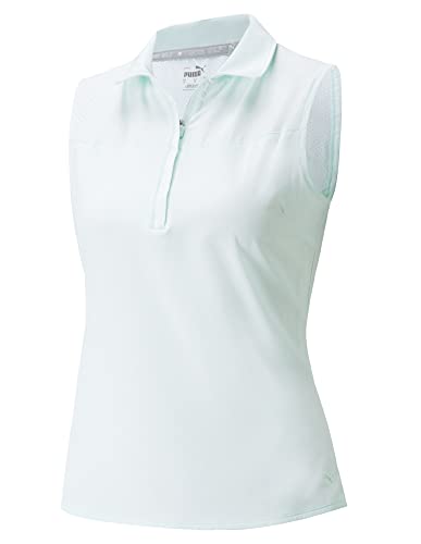 Image of PUMA Harding Sleeveless Polo, Soothing Sea, X-Small