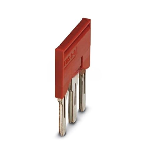 Puente enchufable FBS 3-8 rojo de 3 polos para bornas de paso con paso de 8 mm