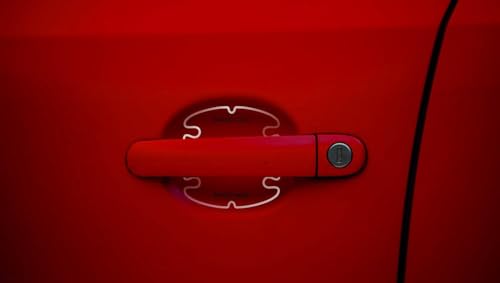 Image of BFRC 3D Gel Finish Car Door Transparent Handle Cup Scratch Guard Sticker Universal for Specific Brand (Pack of 4) (MRDRVAR) (Maruthi Suzuki)