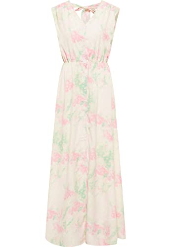 Robe maxi Gaya fluide motif intégral au drapé fluide
