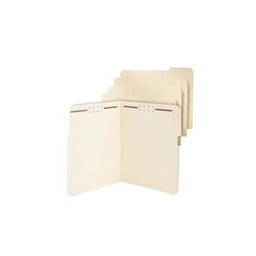 Staples Reinforced Fastener Folders, Letter, Manila, 50/Box